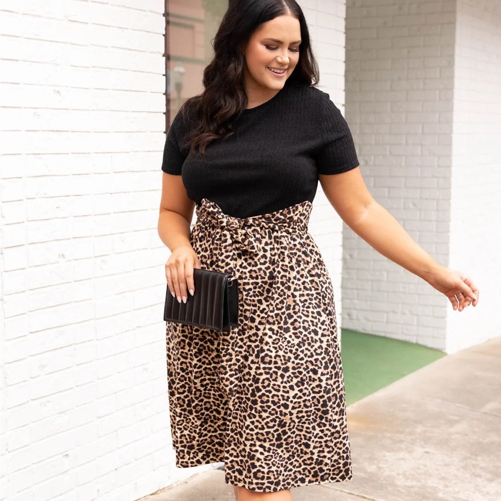 NWOT - Plus Size Leopard Dress